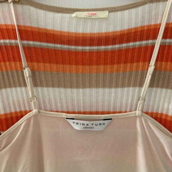 Trina Turk Striped Sweater Dress Lined Size Medium - Picture 4 of 4